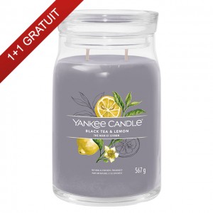Yankee Candle Lumanare Parfumata Borcan Mare Signature Black Tea & Lemon